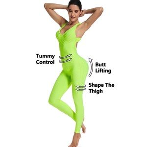 Textured Spandex Jumpsuit